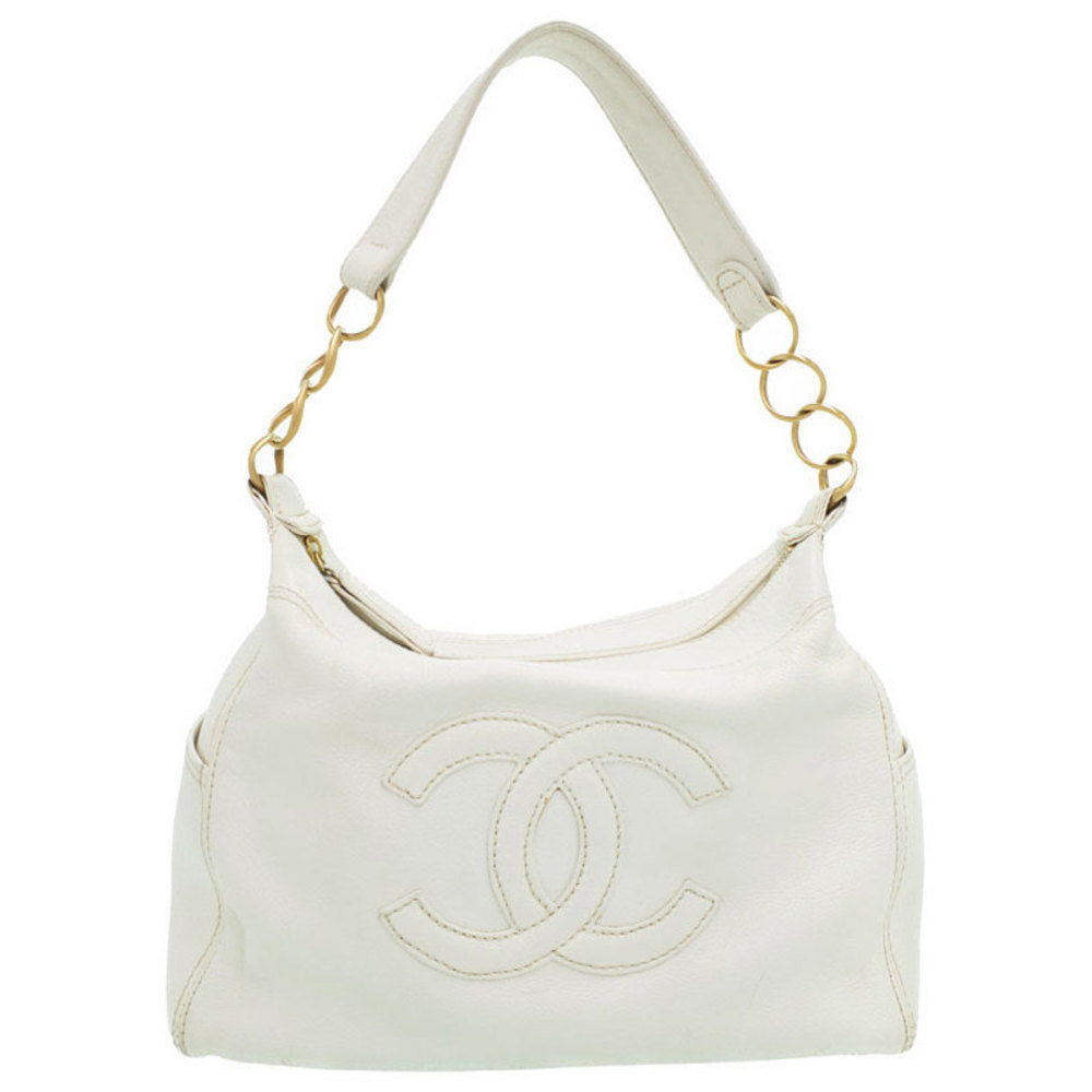 Chanel Coco Mark Shoulder Bag White